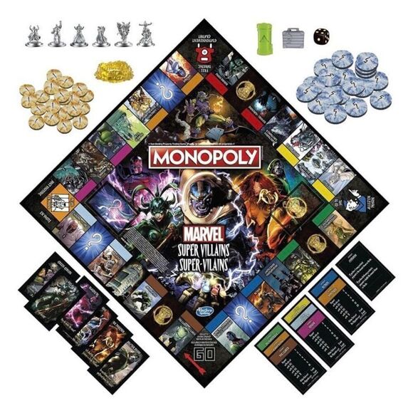 HASBRO - NWT Monopoly Marvel Super Villains Edition. Sealed Box - Picture 5 of 14